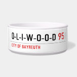 O-L-I-W-O-O-D  De Kommen van het huisdier Honden Etensbakje