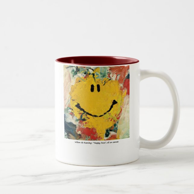 de kooning happy face mug (Right)