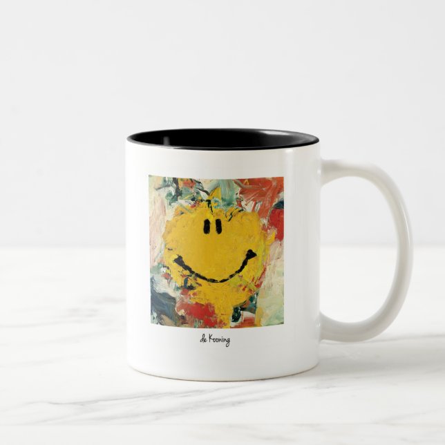 de kooning happy face mug (Right)