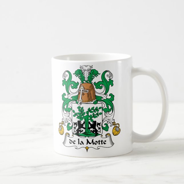 de la Motte Family Crest Coffee Mug (Right)