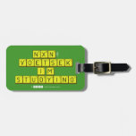  NXN!! VOETSEK   I'M STUDYING  De Labels van de bagage Reistas Label