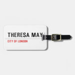 THERESA MAY  De Labels van de bagage Reistas Label