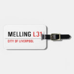 Melling  De Labels van de bagage Reistas Label