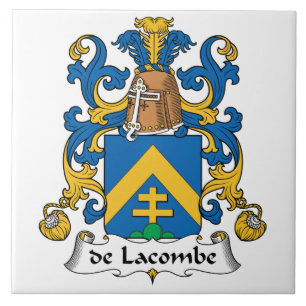 de LaCombe Family Crest Ceramic Tile