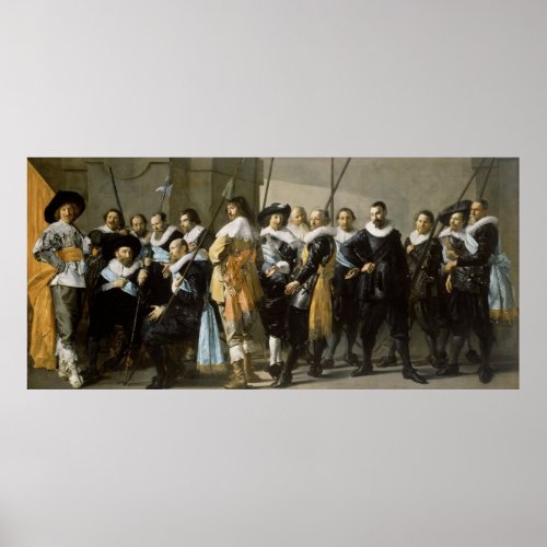 De magere compagnie Frans Hals Poster