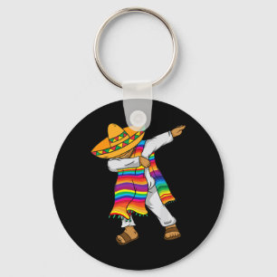 De Mayo Dabbing Mexican Poncho Kids Toddler Boy Me Keychain