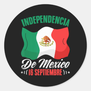 De Mexico 16 Septiembre Mexican Independence Classic Round Sticker