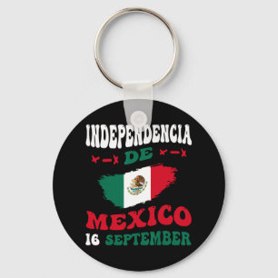 De Mexico Flag Pride Mexican Independence Day Keychain