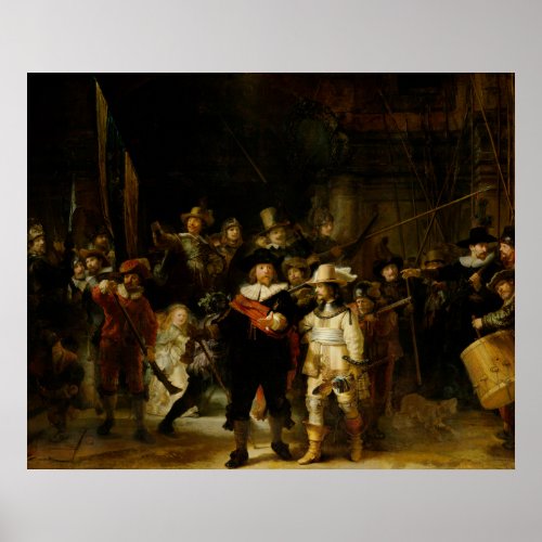 De Nachtwacht Rembrandt Poster