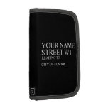 Your Name Street  De Ontwerpers van het folio Organizers