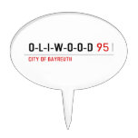 O-L-I-W-O-O-D  De Oogsten van de cake Taart Prikkers