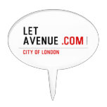 LET  AVENUE  De Oogsten van de cake Taart Prikkers