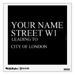 Your Name Street  De Overdrukplaatjes van de muur