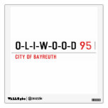 O-L-I-W-O-O-D  De Overdrukplaatjes van de muur