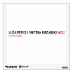 Ulica Perice i Viktora Kirčanski  De Overdrukplaatjes van de muur