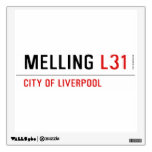 Melling  De Overdrukplaatjes van de muur