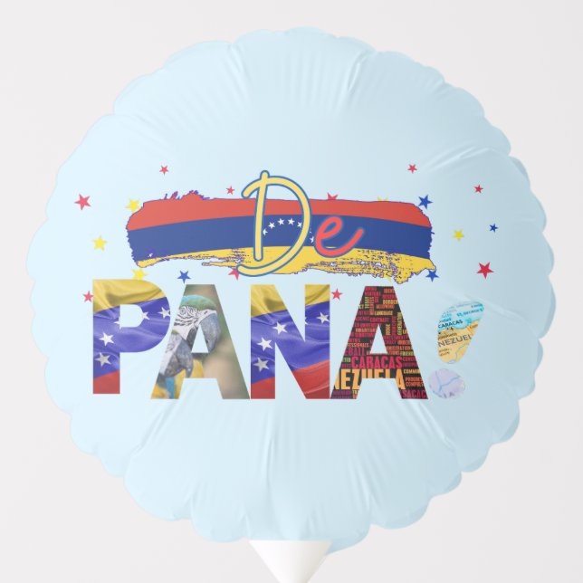 De Pana Venezuela Slang Venezuelan Culture Lovers Balloon (Front)