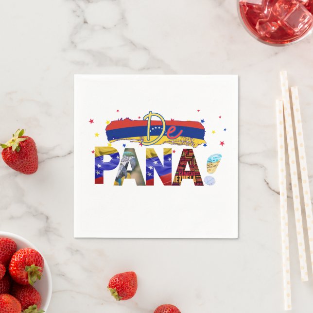 De Pana Venezuela Slang Venezuelan Culture Lovers Napkins (Insitu)