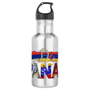 De Pana Venezuela Slang Venezuelan Culture Lovers Stainless Steel Water Bottle