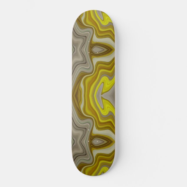  de pintura amarilla con beige skateboard (Front)