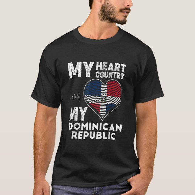 De Republica Dominicana Latina Traditional Dominic T-Shirt (Front)