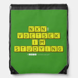  NXN!! VOETSEK   I'M STUDYING  De Rugzak van Drawstring