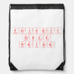 Periodic Table Writer  De Rugzak van Drawstring