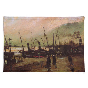 De Ruijterkade in Amsterdam by Vincent van Gogh Cloth Placemat