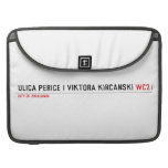 Ulica Perice i Viktora Kirčanski  De Sleeves van MacBook Pro MacBook Pro Beschermhoezen