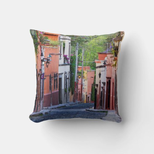 De Sollano Street San Miguel De Allende Throw Pillow