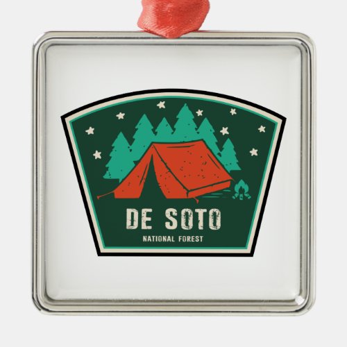 De Soto National Forest Camping Metal Ornament