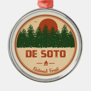 De Soto National Forest Metal Ornament