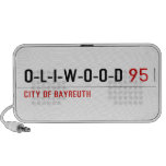 O-L-I-W-O-O-D  De Sprekers van de krabbel iPhone Speakers