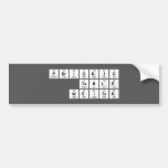 Periodic Table Writer  De Stickers van de bumper Bumpersticker