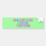 Periodic Table Writer  De Stickers van de bumper Bumpersticker