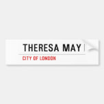 THERESA MAY  De Stickers van de bumper Bumpersticker