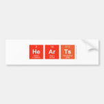 hearts  De Stickers van de bumper Bumpersticker