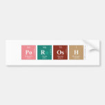 Porosh  De Stickers van de bumper Bumpersticker