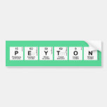  Peyton  De Stickers van de bumper Bumpersticker