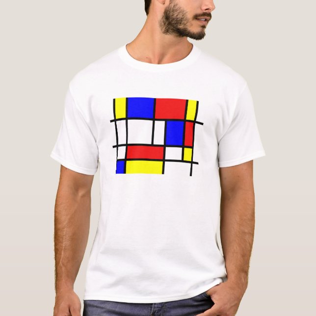 De Stijl - Colorful and geometric Mondrian style T-Shirt (Front)