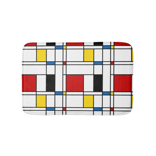 De Stijl Pattern Bathroom Mat (Front)