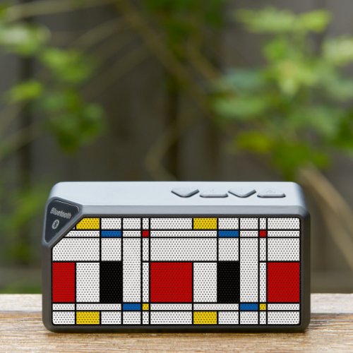 De Stijl Pattern Bluetooth Speaker