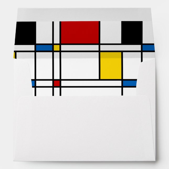 De Stijl Pattern Envelope (Back (Bottom))