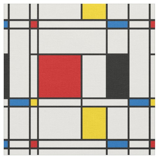 De Stijl Pattern Fabric