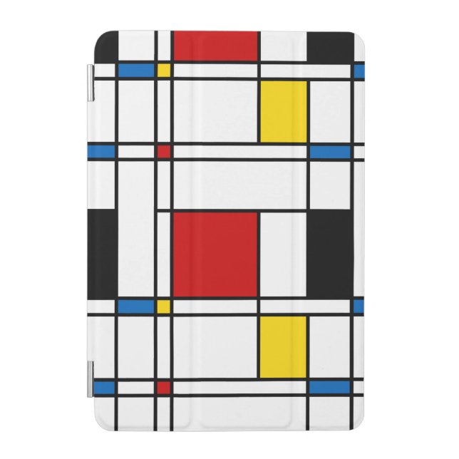 De Stijl Pattern iPad Mini Cover (Front)