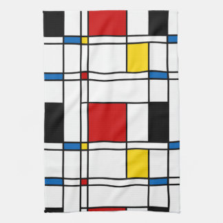 De Stijl Pattern Kitchen Towel