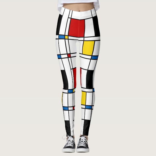 De Stijl Pattern Leggings (Front)