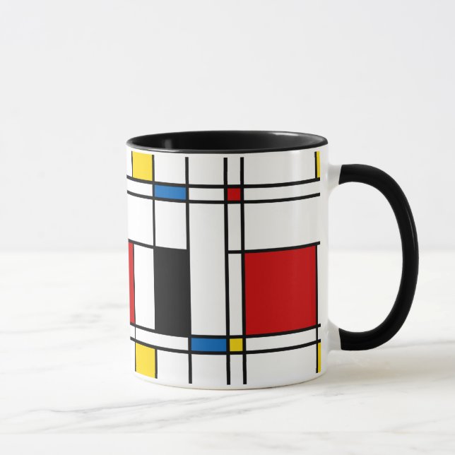 De Stijl Pattern Mug (Right)