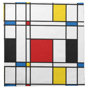 De Stijl Pattern Napkin
