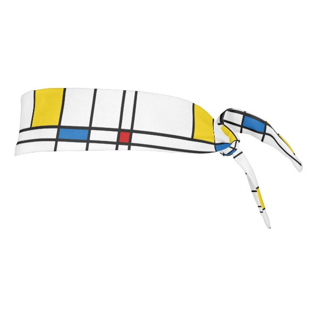 De Stijl Pattern Tie Headband (Rotate 90)